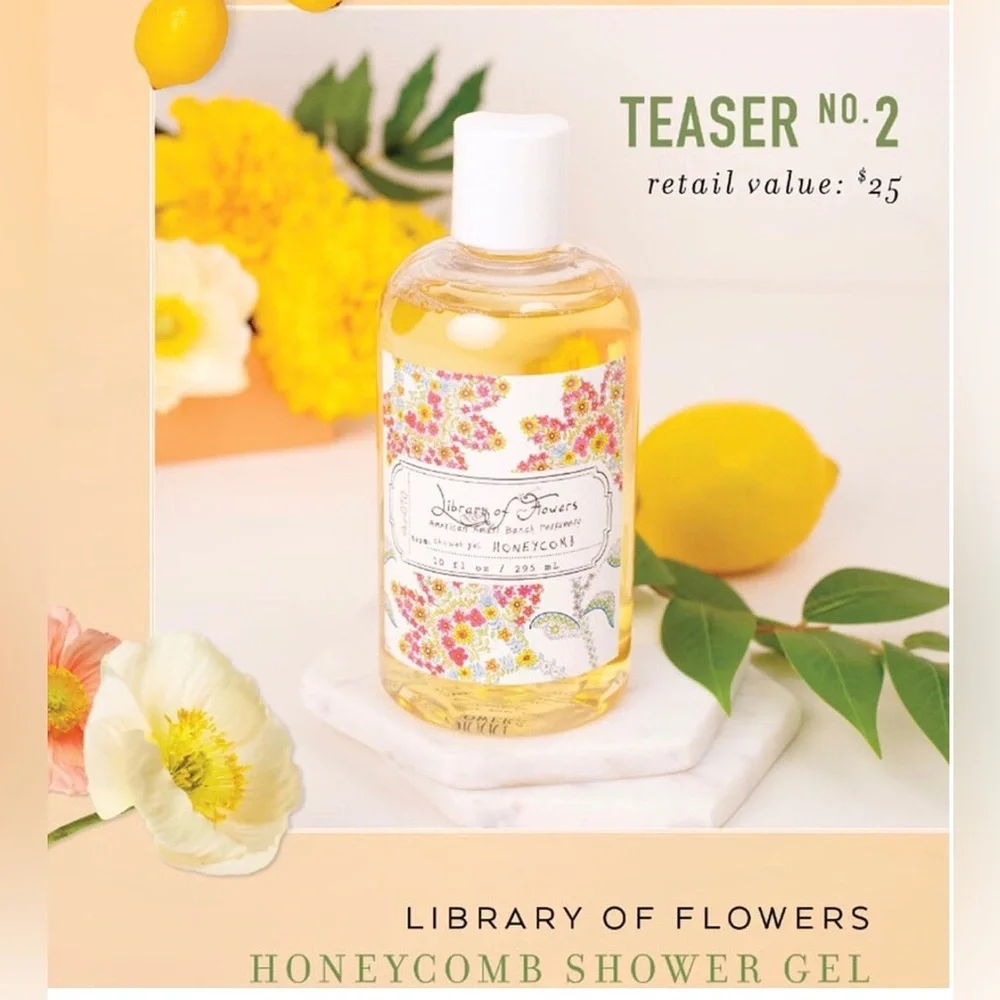 Library of Flowers Honeycomb Shower Gel